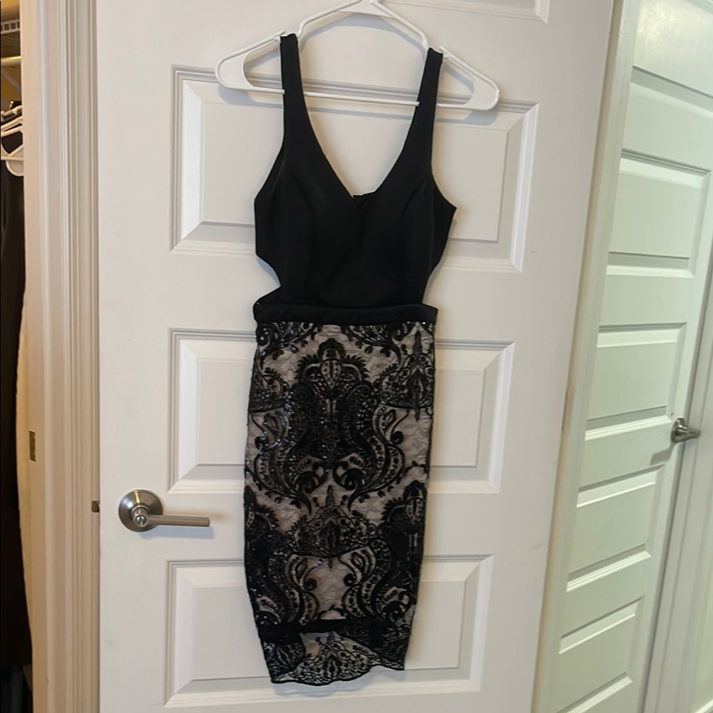 Elegant Black Lace Dress